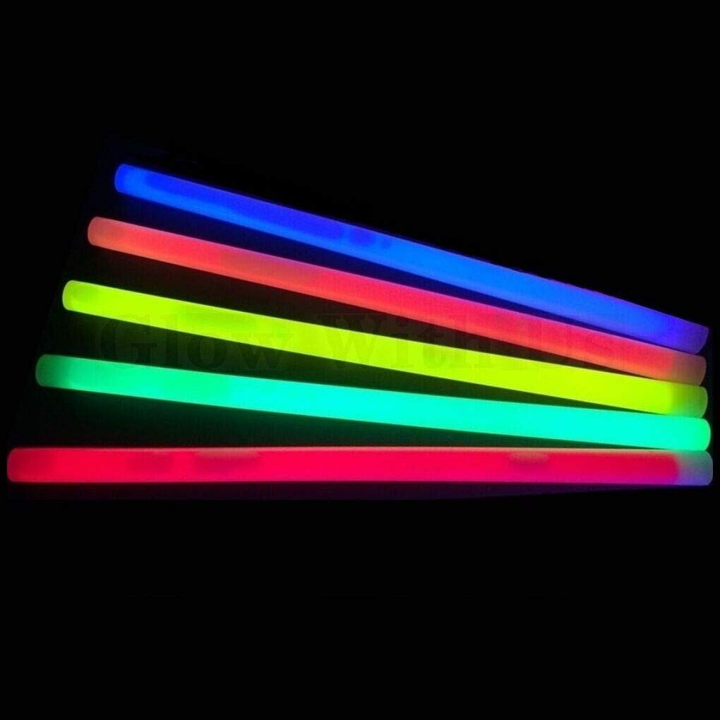 Glow Sticks Glowwithus, 12 Polegadas, Laranja, Grau Industrial, Pacote Com 10