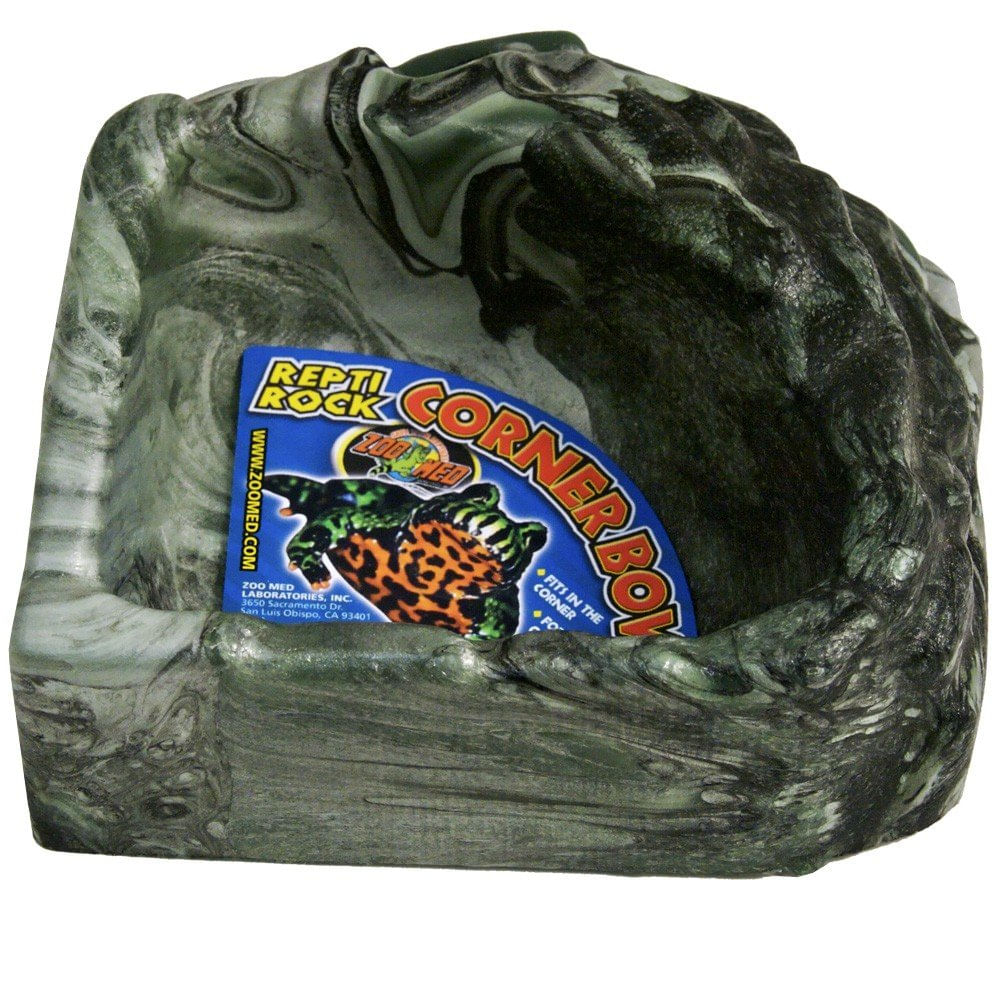 Water Dish Zoo Med Reptile Rock Corner Small