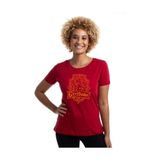 Camiseta feminina Harry Potter casa Grifinoria