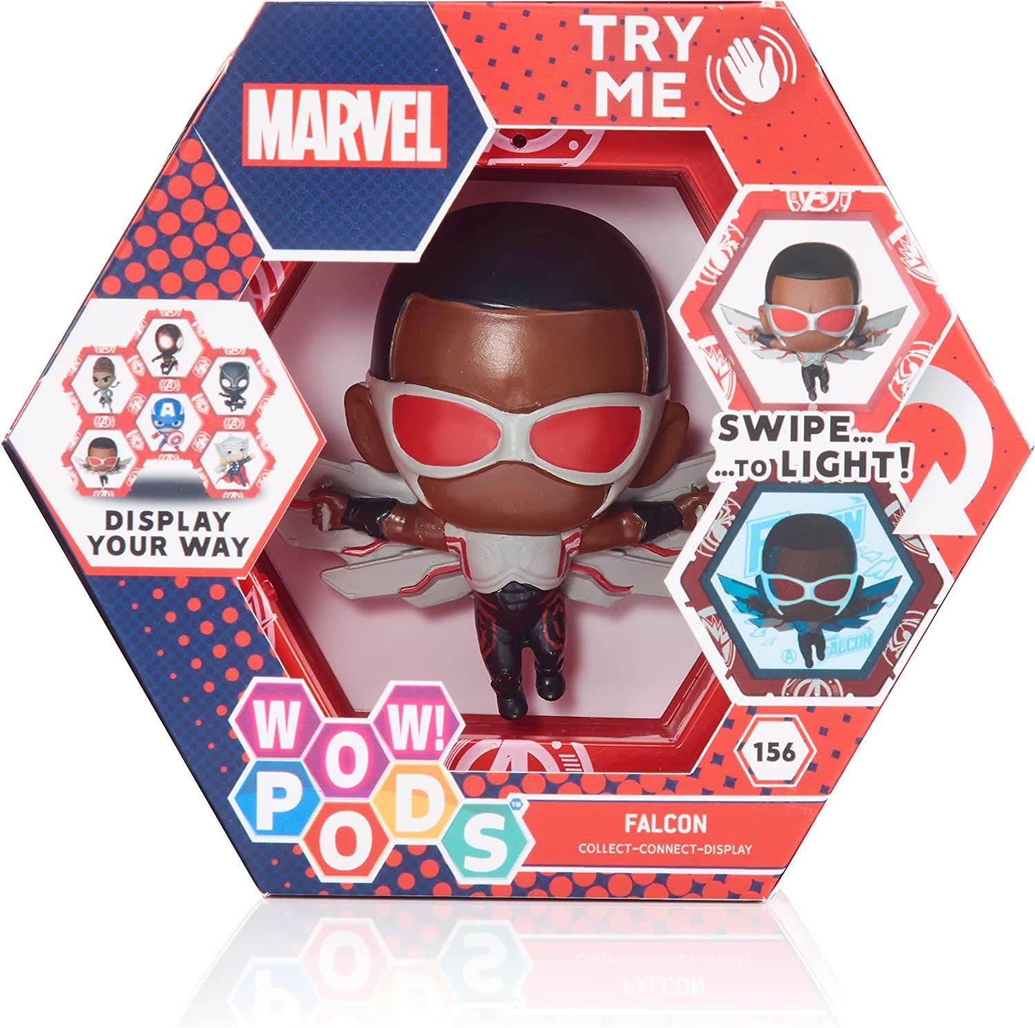 Wow Pods Falcon Light-up Figura Vingadores Coleção Marvel