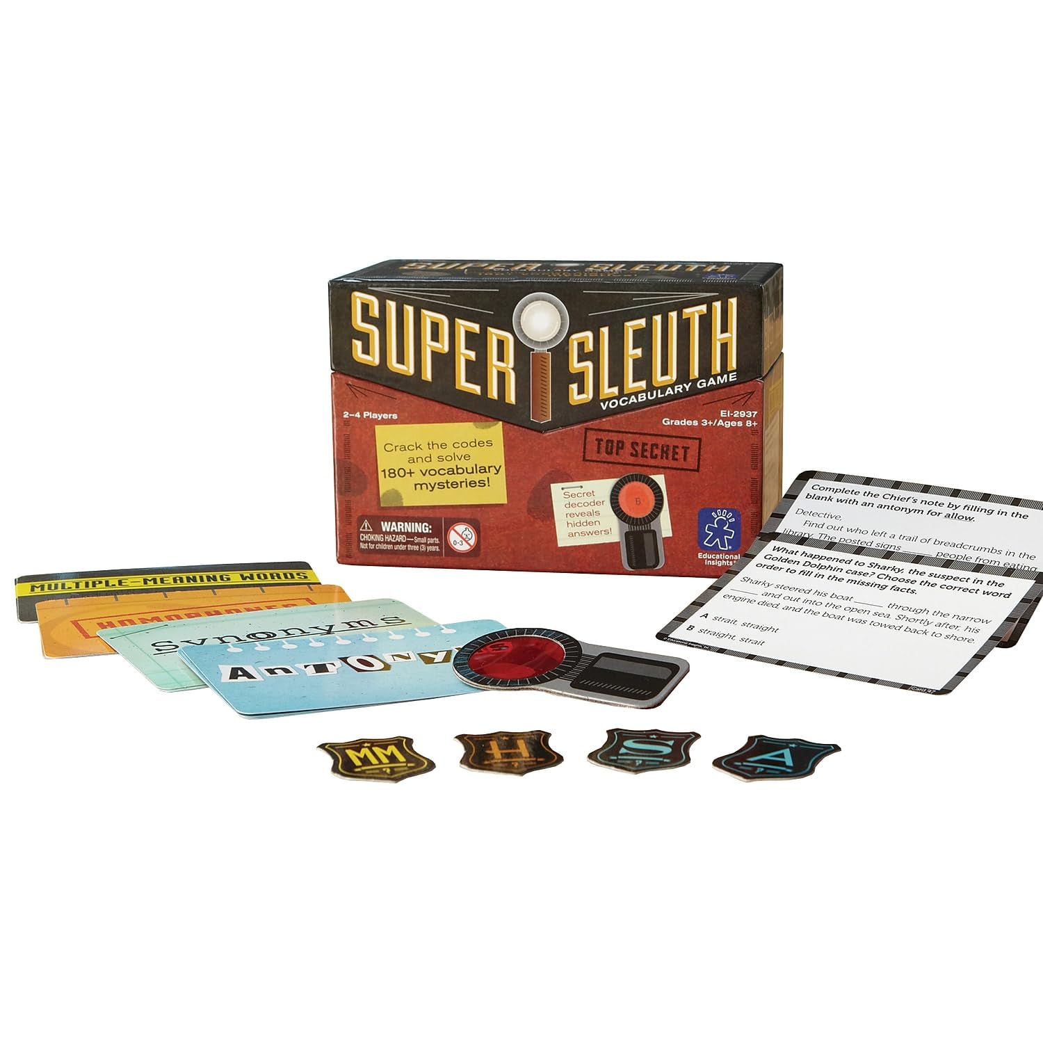Jogo De Vocabulário Educational Insights Super Sleuth Detective