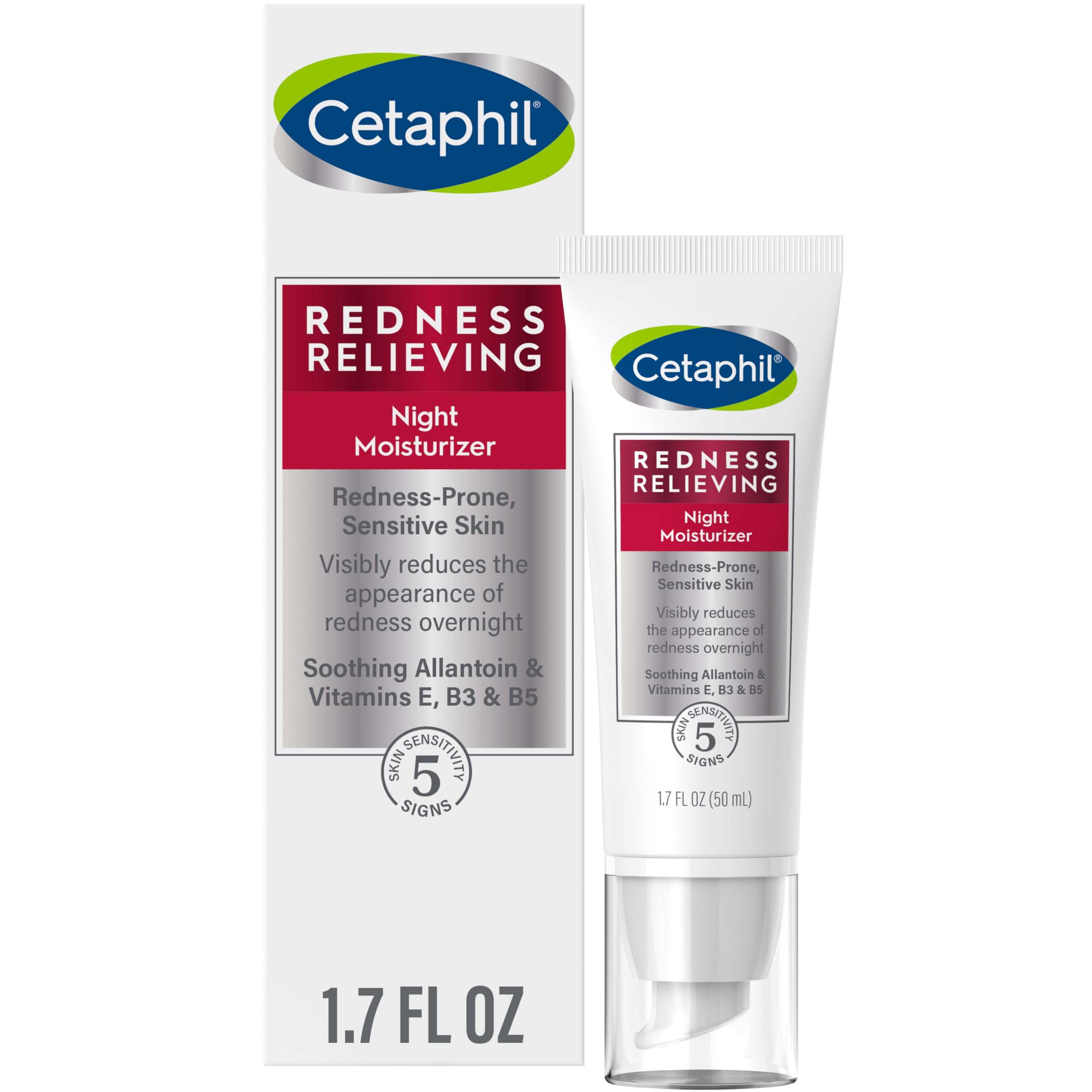 Creme Noturno Cetaphil Redness Relief 50ml Para Pele Seca