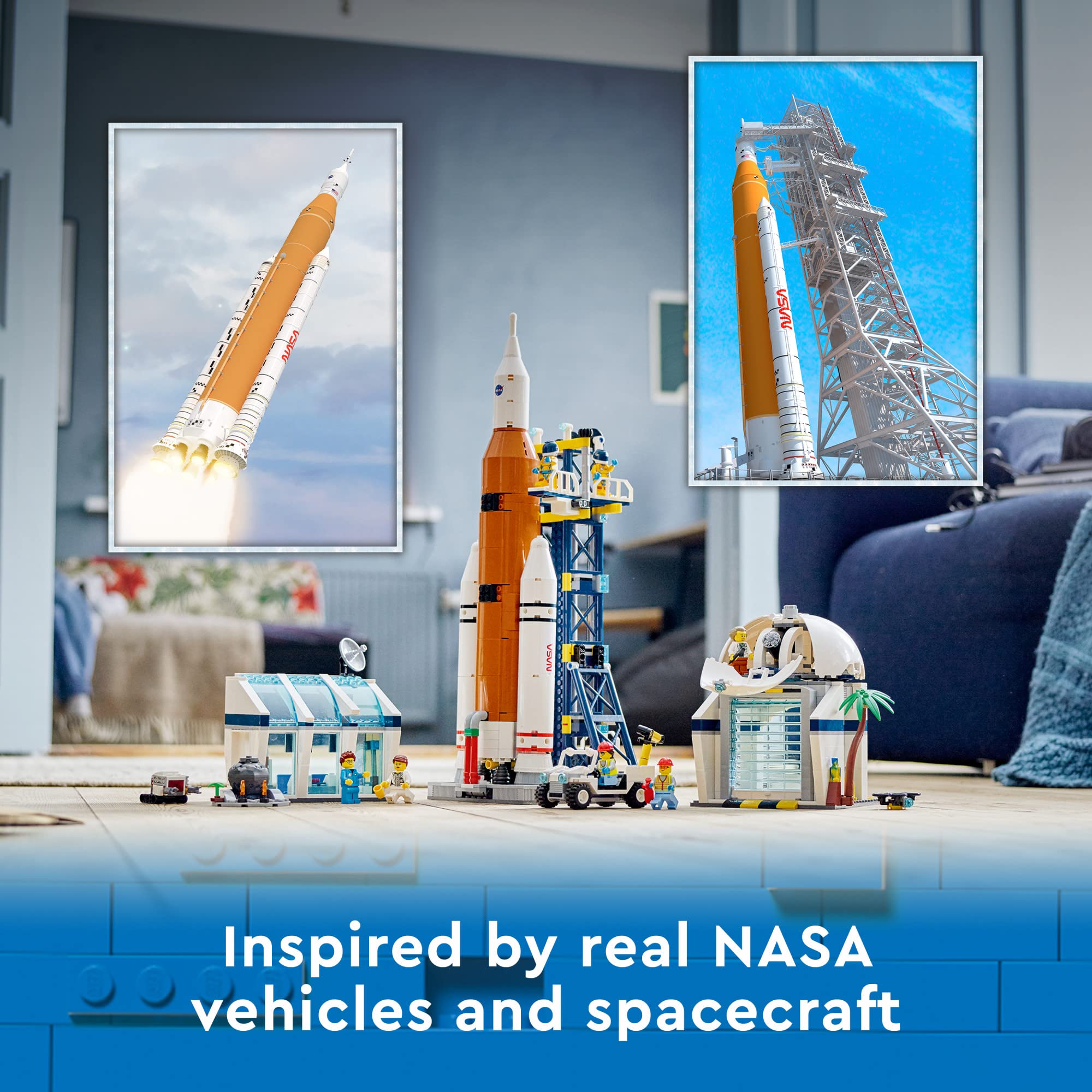 Conjunto De Brinquedos Para Construção Lego City Rocket Launch