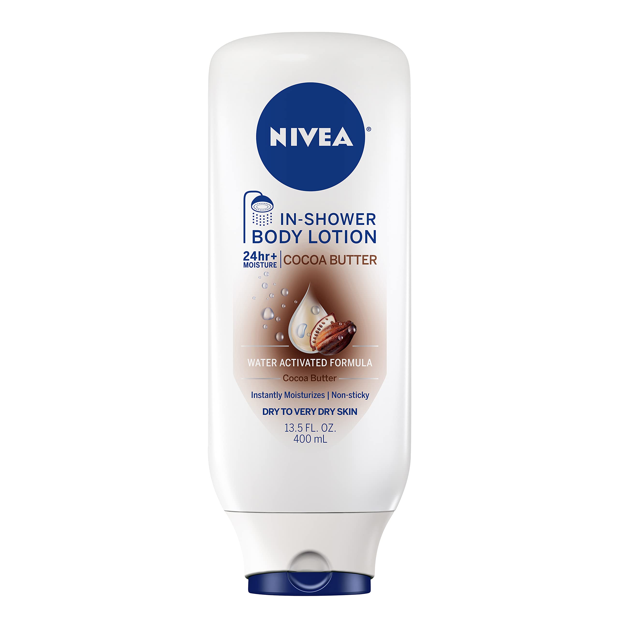 Loção De Banho Nivea Cocoa Butter 400ml Para Pele Seca