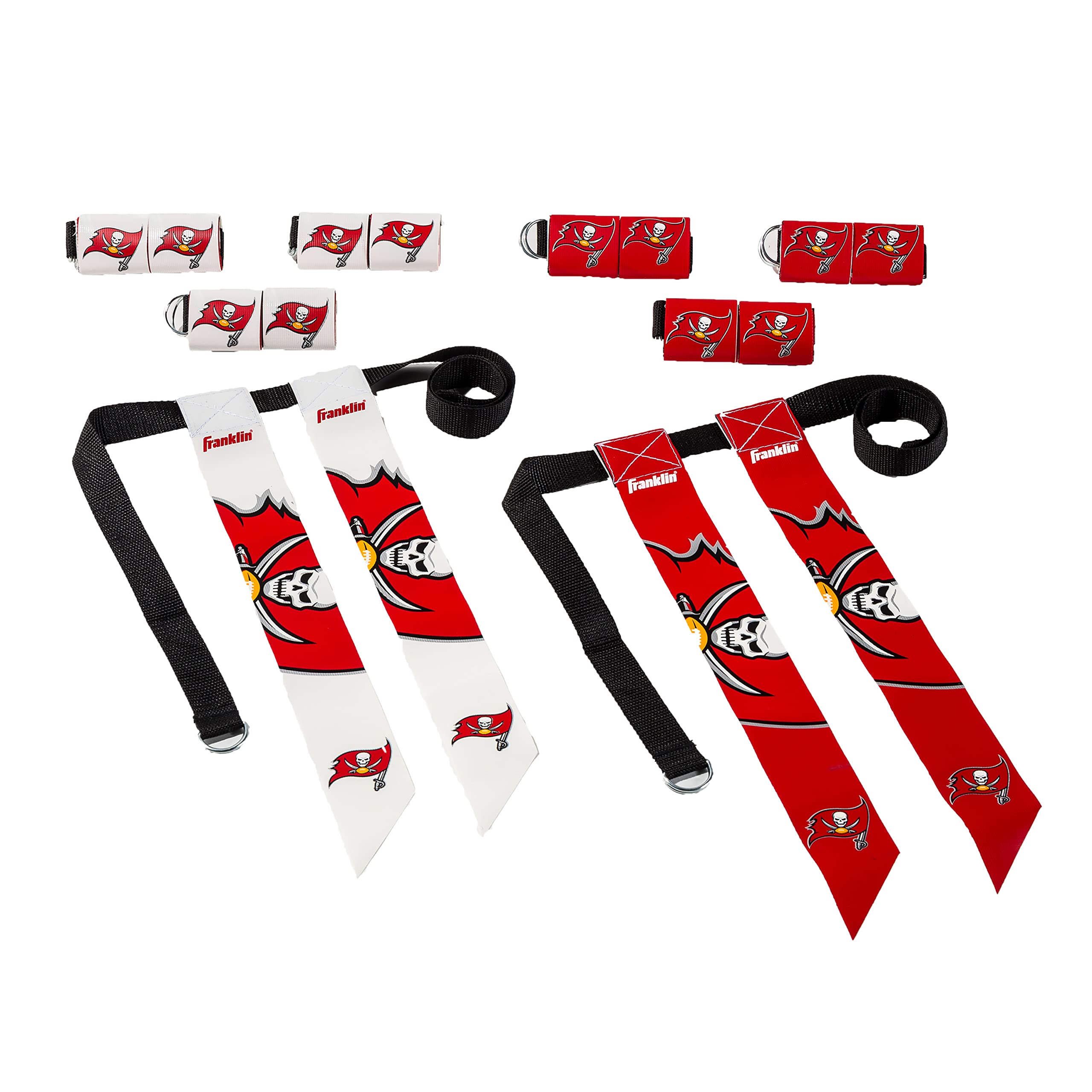 Conjunto De Futebol Com Bandeira Franklin Sports Nfl Tampa Bay Buccaneers