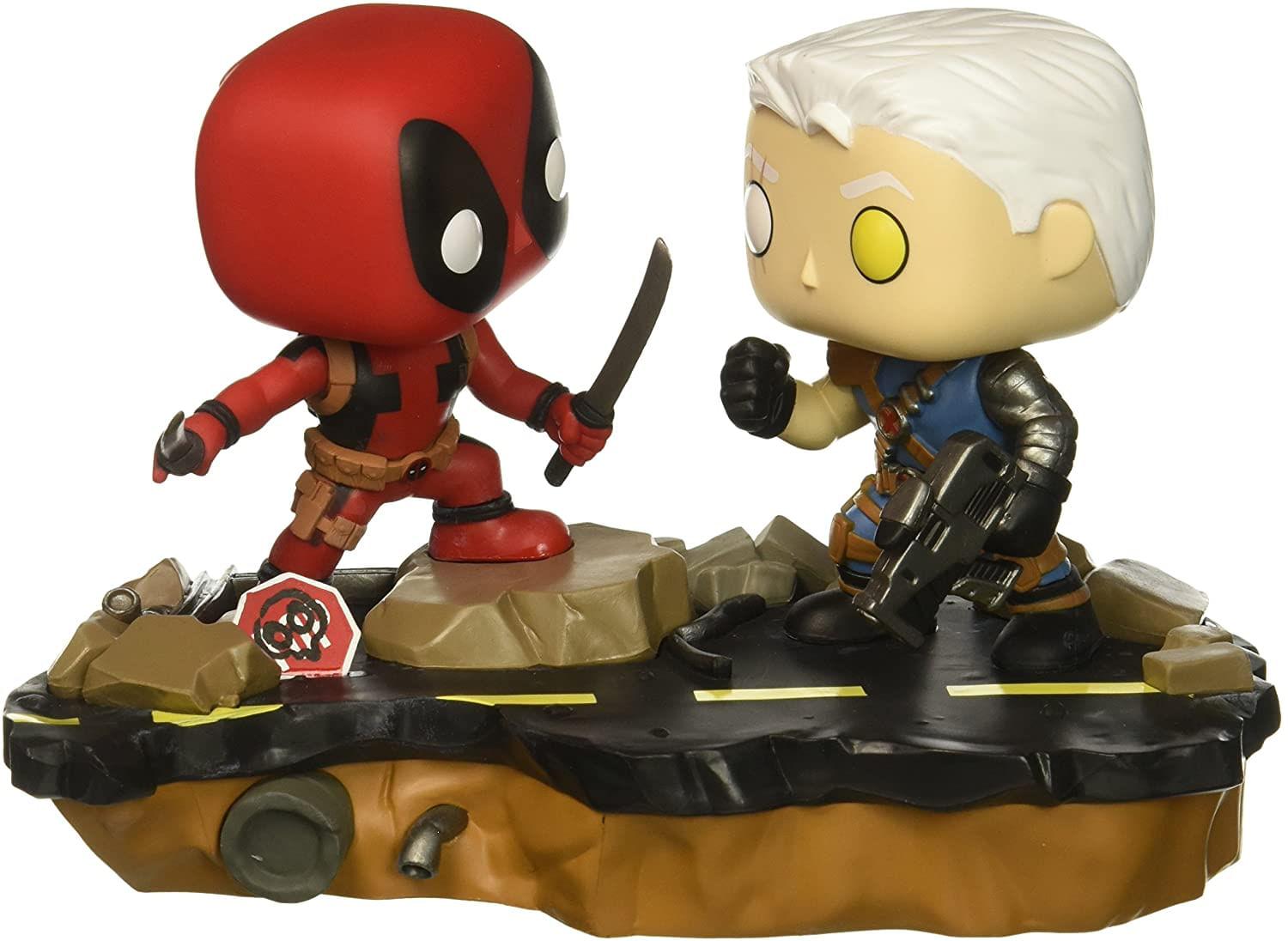 Boneco De Brinquedo Funko Pop Marvel Comic Moments Deadpool Vs. Cabo
