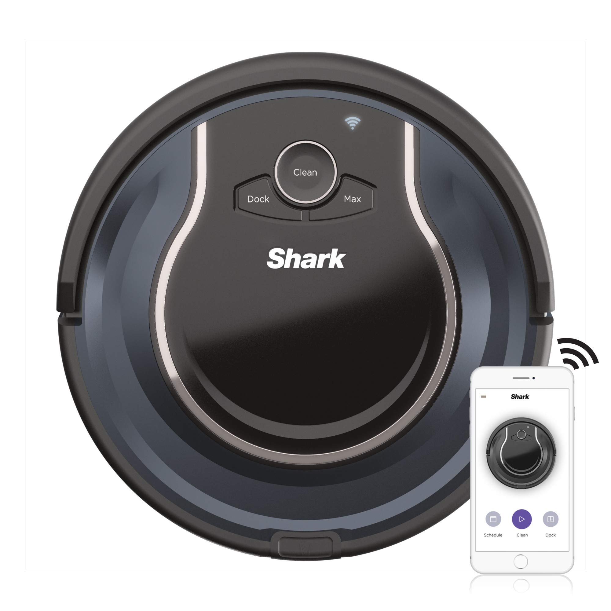 Robot Vacuum Shark Rv761 Ion Controlado Por Aplicativo Em Preto/navegação