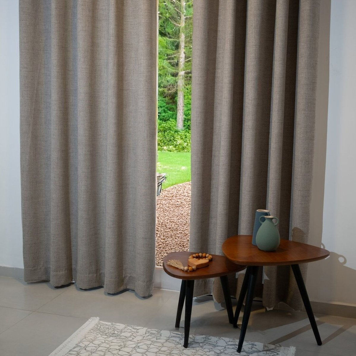 Cortina Tecido Com Forro 360cm X 260cm Sutille Trend Castor