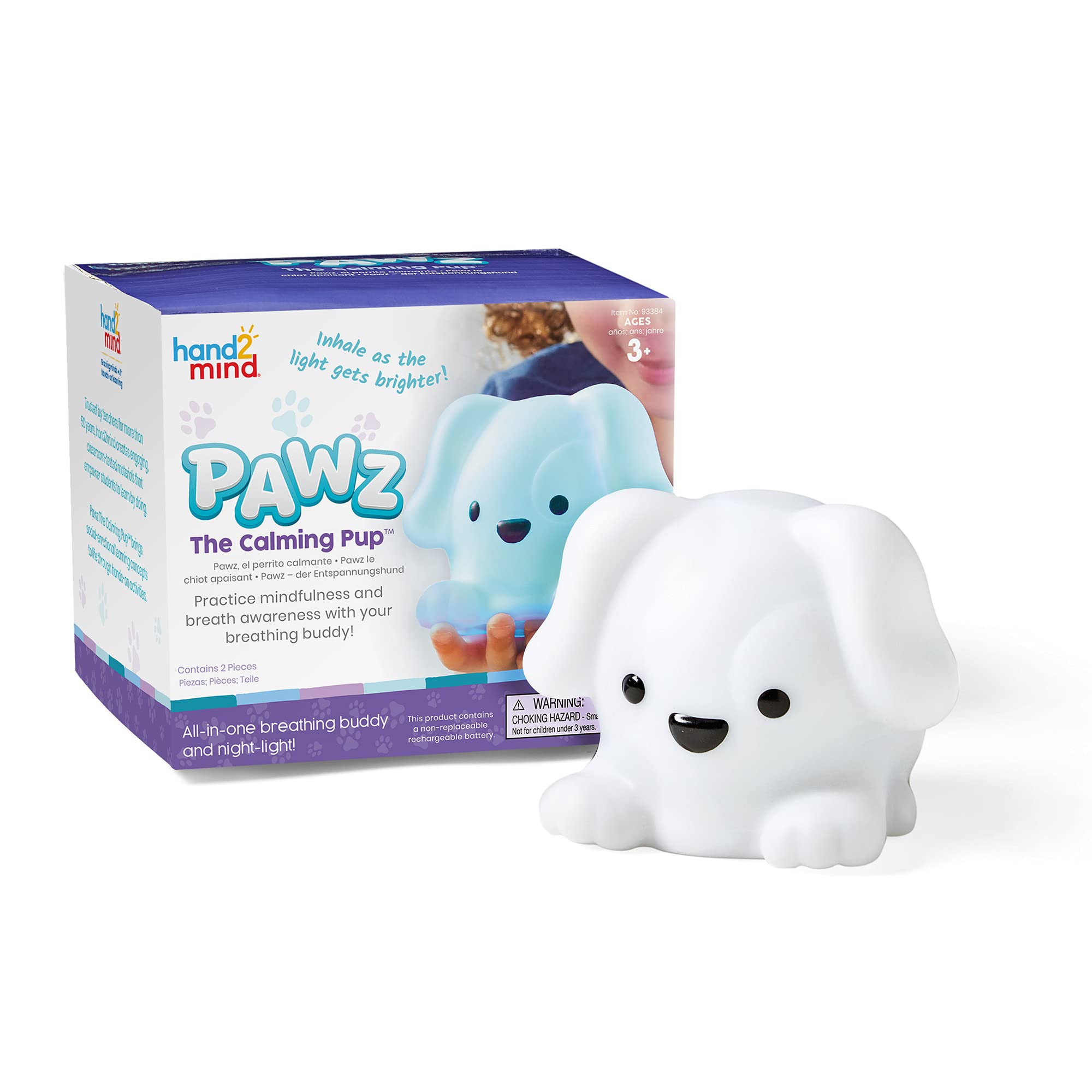 Calming Pup Hand2mind Pawz Com Respiração Profunda E Luz Noturna
