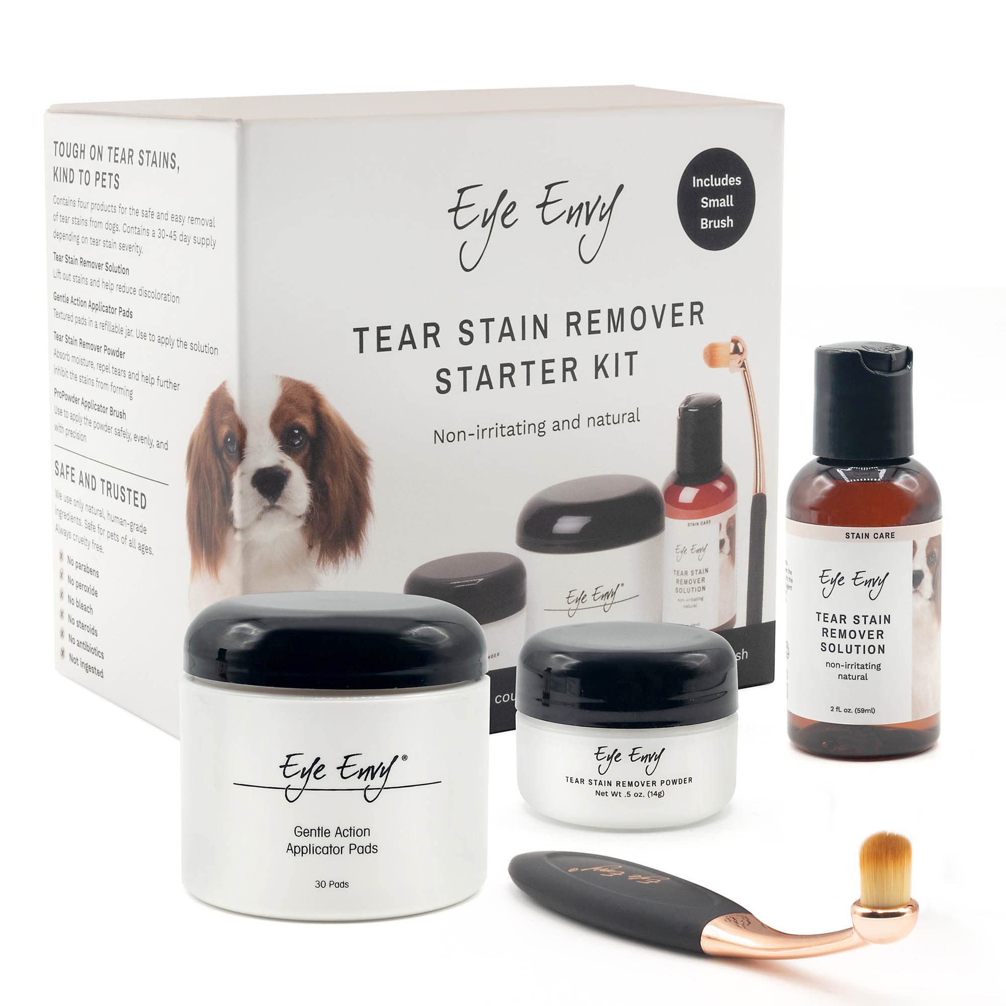 Kit Para Remoção De Manchas De Lágrimas Para Cães Eye Envy Com Propowder - 3 Produtos