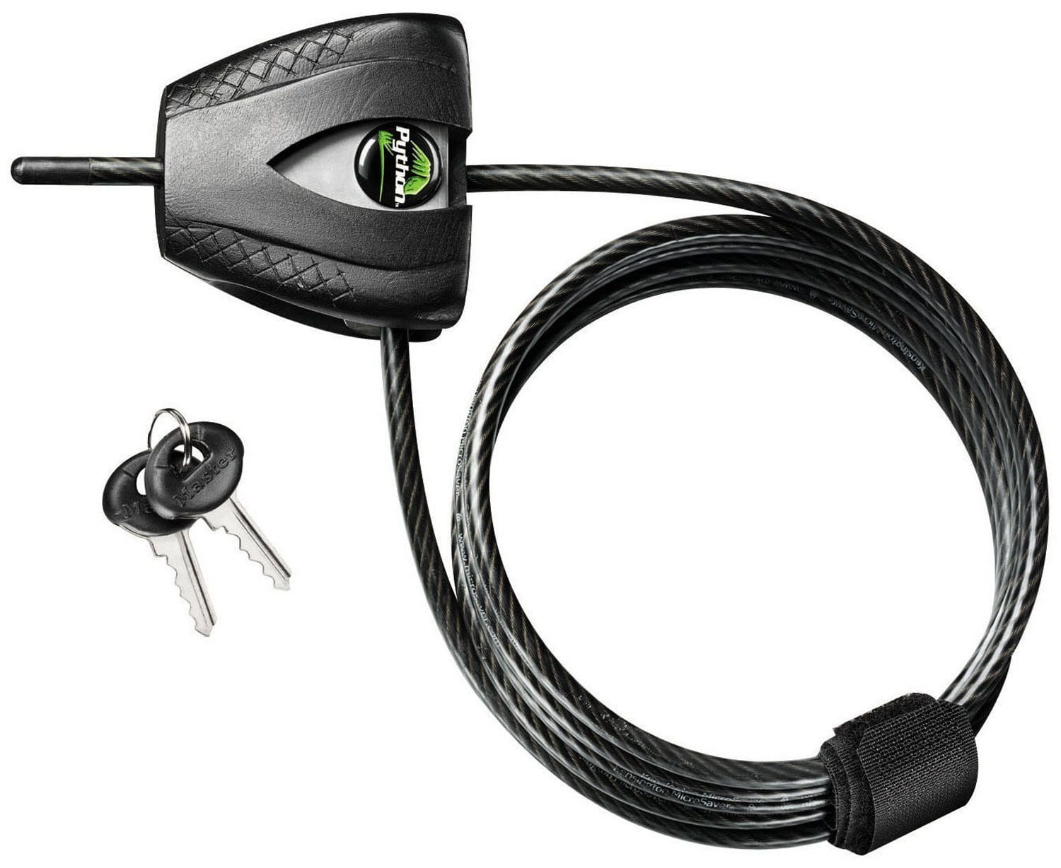 Fechadura De Bicicleta Master Lock Preta Python 8417d Ajustável 1,8 M