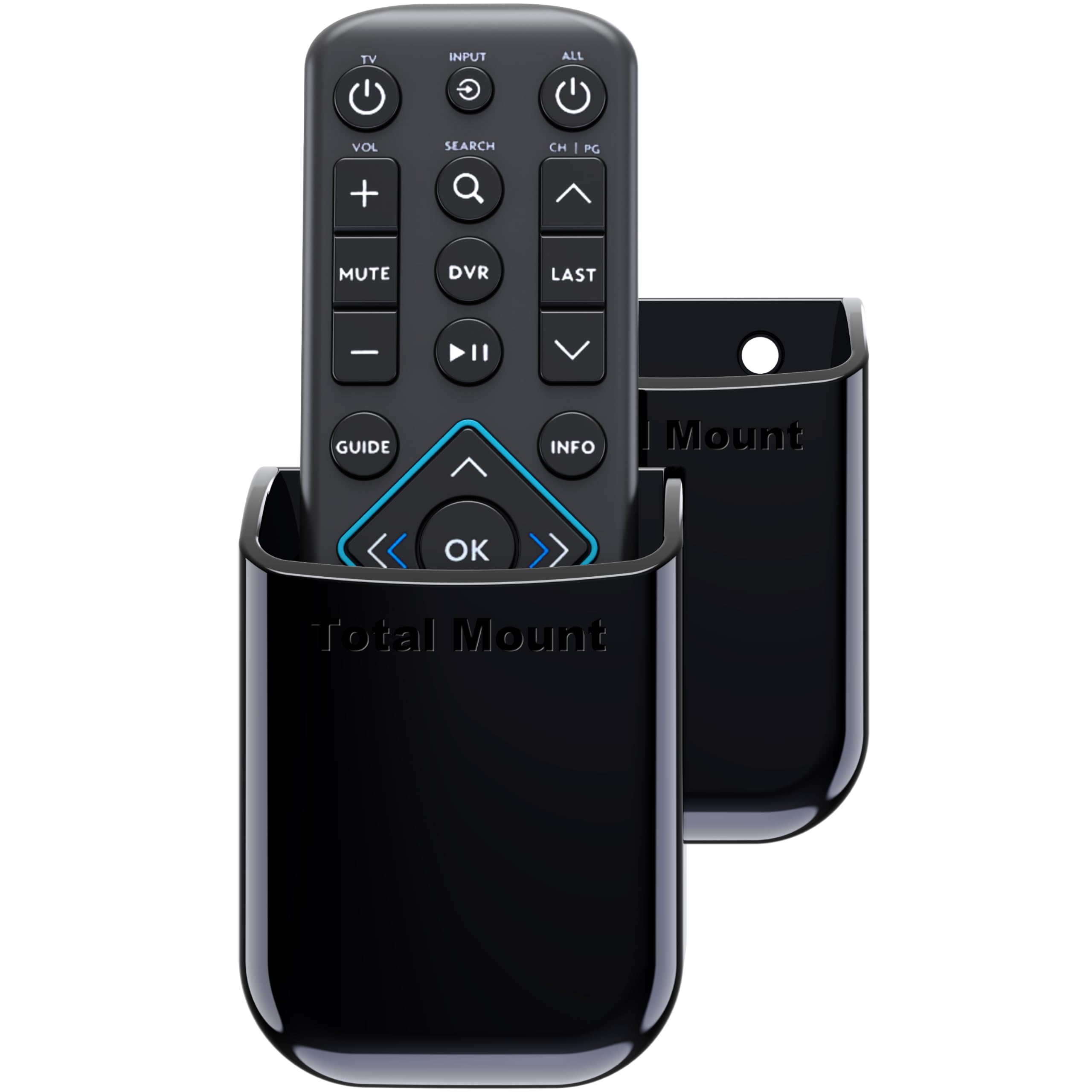Suportes De Controle Remoto Totalmount Universal (pacote Com 2) Pretos