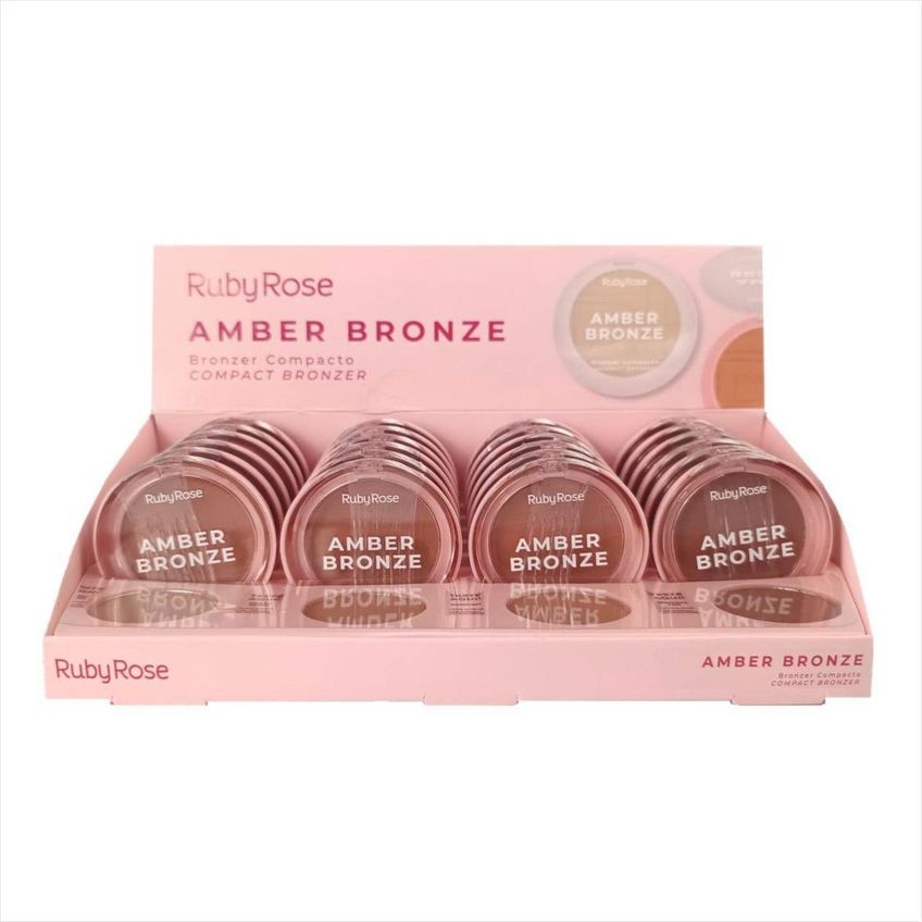 Ruby Rose Bronzer Compacto Amber Hbm202 7g - imagem 3