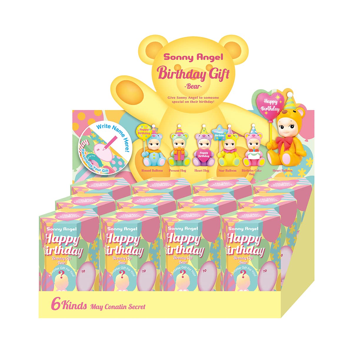 Sonny Angel HAPPYBIRTHDAY GIFT BEAR 24 個 Série Birthday Bear - Sonny Angel France - Sonny Angel France