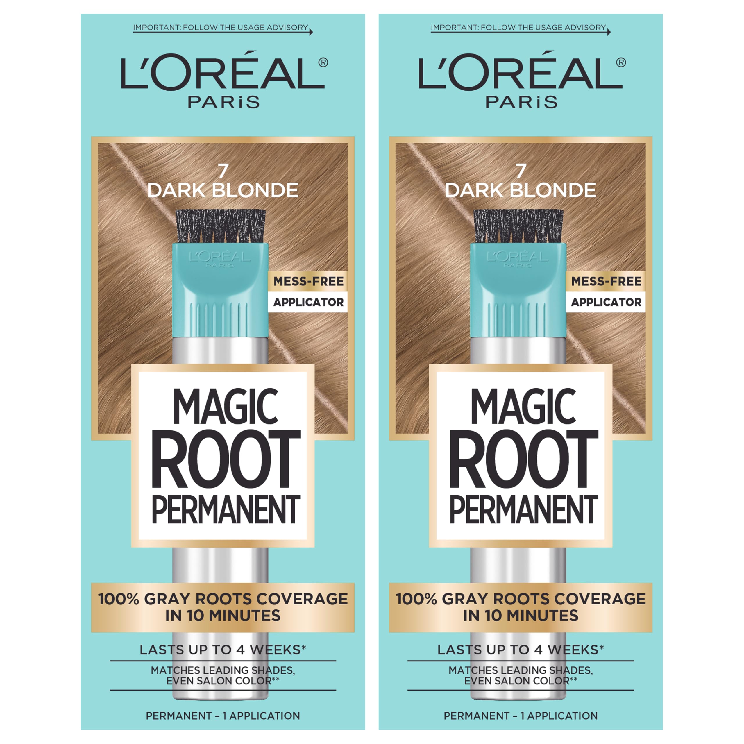 Kit De Tintura De Cabelo L'oreal Paris Magic Root Permanent 7 Dark Blonde