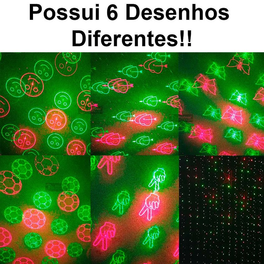 Mini Laser Projetor Strobo Canhão De Luz Holográfico Dj Balada Festa Iluminação Longo Alcance - imagem 4