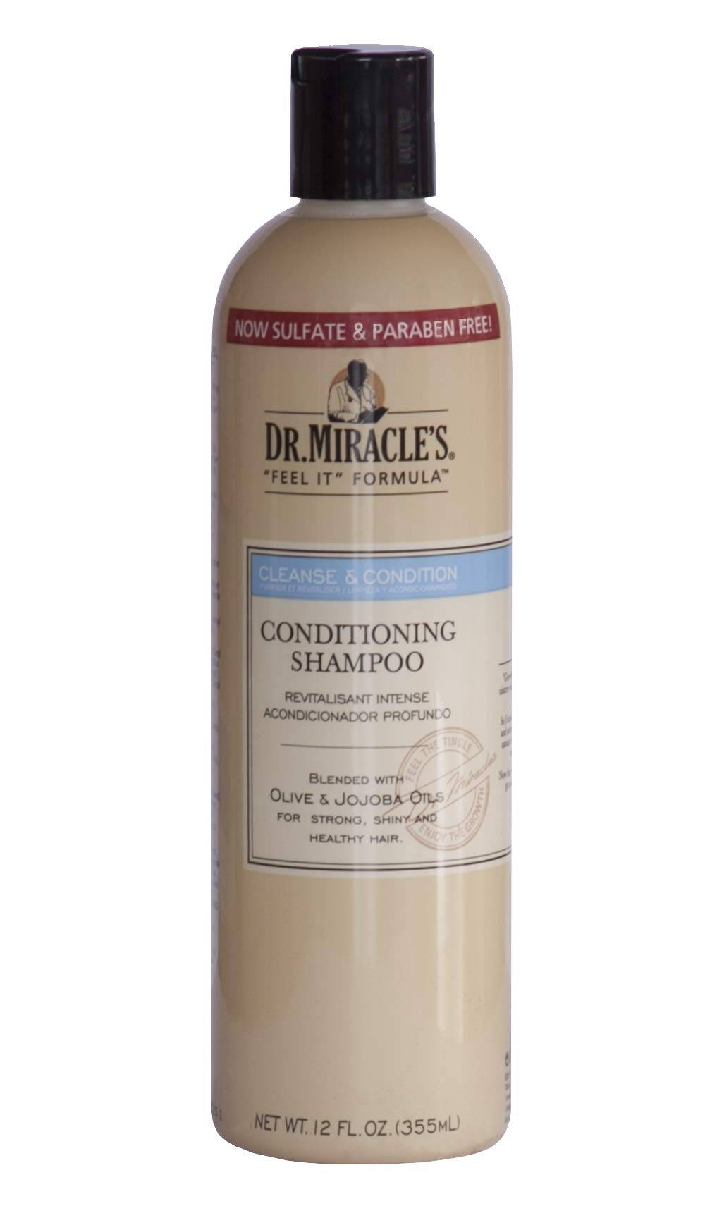 Dr. Miracles Cleanse &amp; Condition Shampoo 12oz (3 Pacotes)
