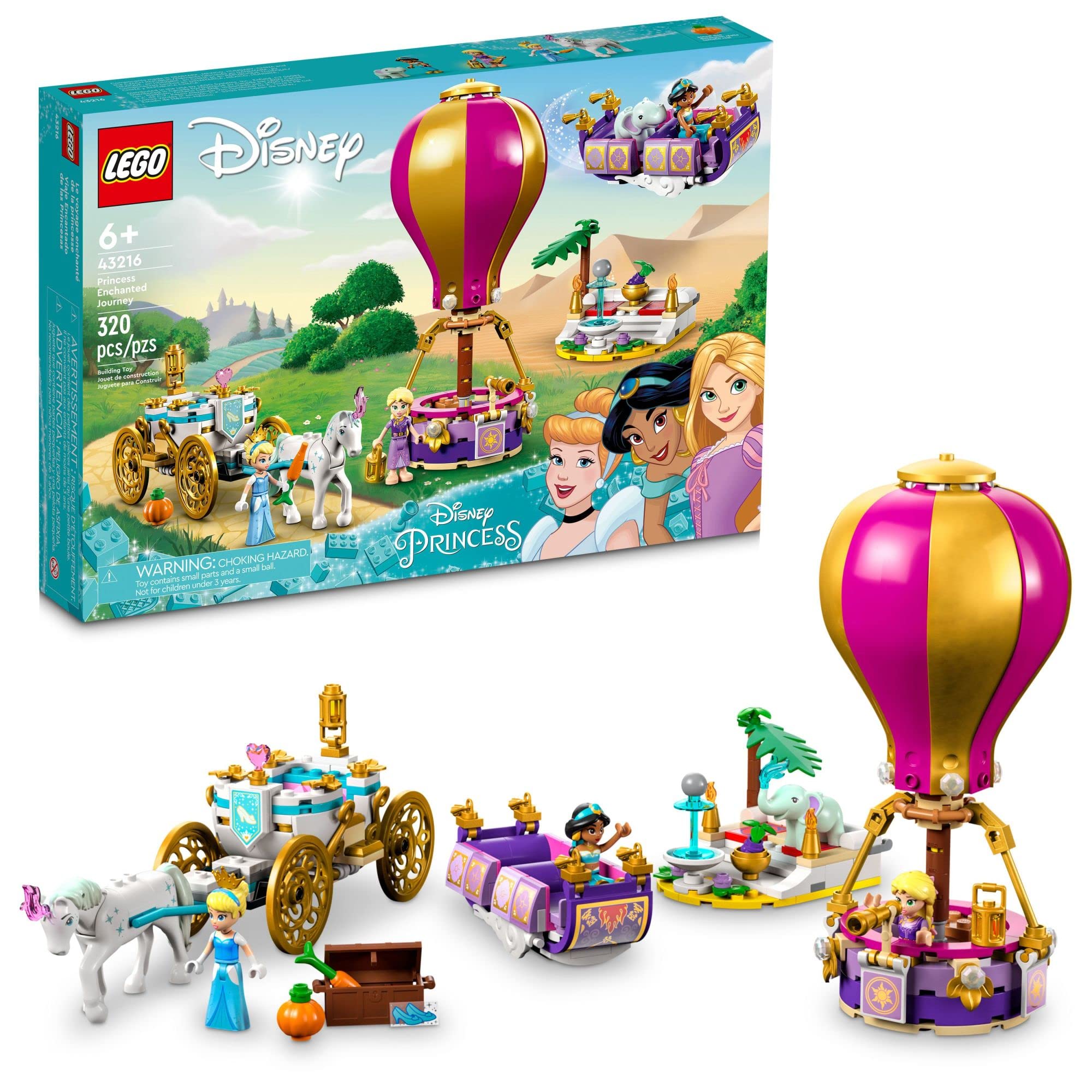 Conjunto De Construção Lego Disney Princess Enchanted Journey 43216