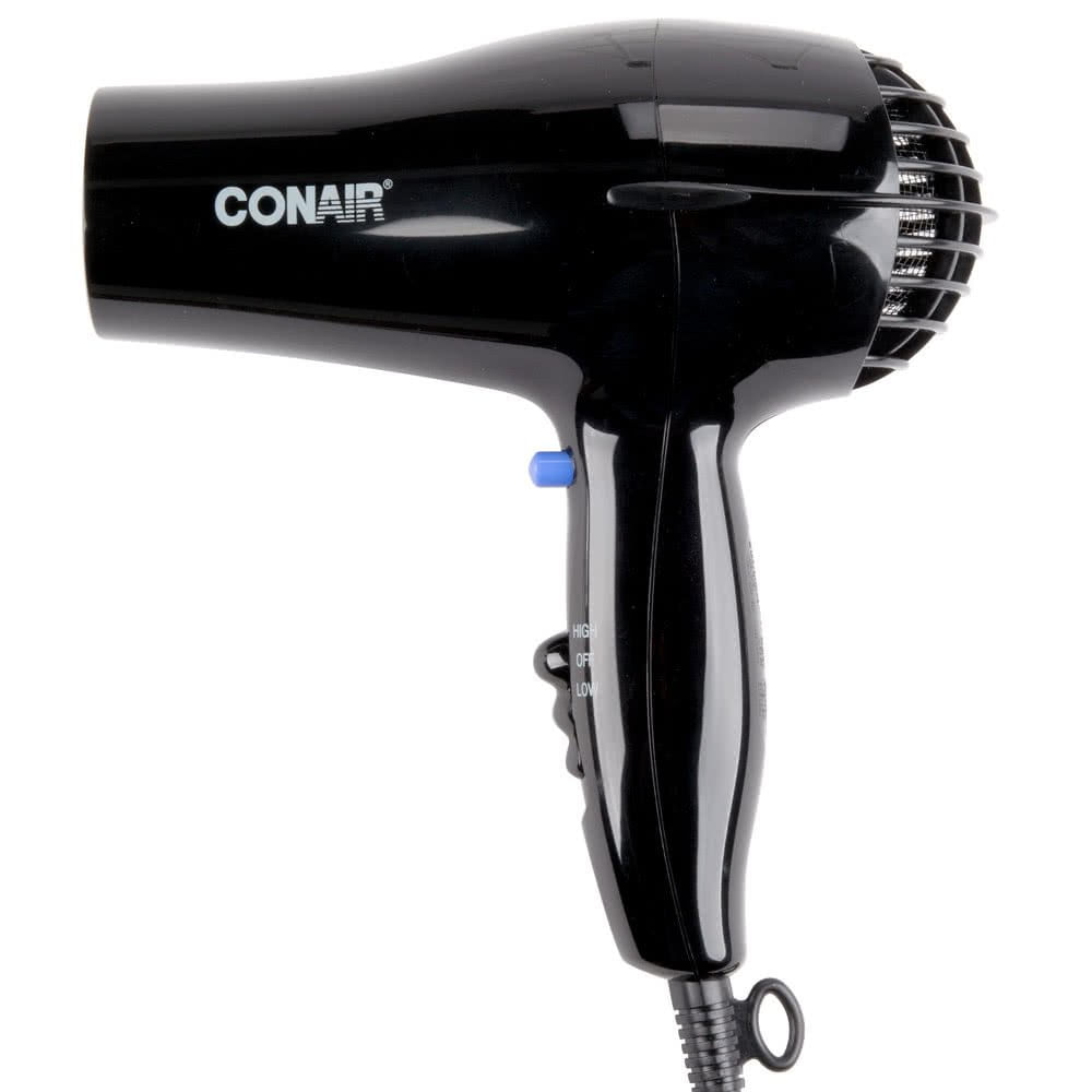 Secador De Cabelo Conair 047bw Preto 1600w 2 De Aquecimento/2 Velocidades