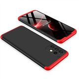 Capa Capinha 360 Fosca Anti Impacto Galaxy A72 Case Proteção - Preta com vermelho