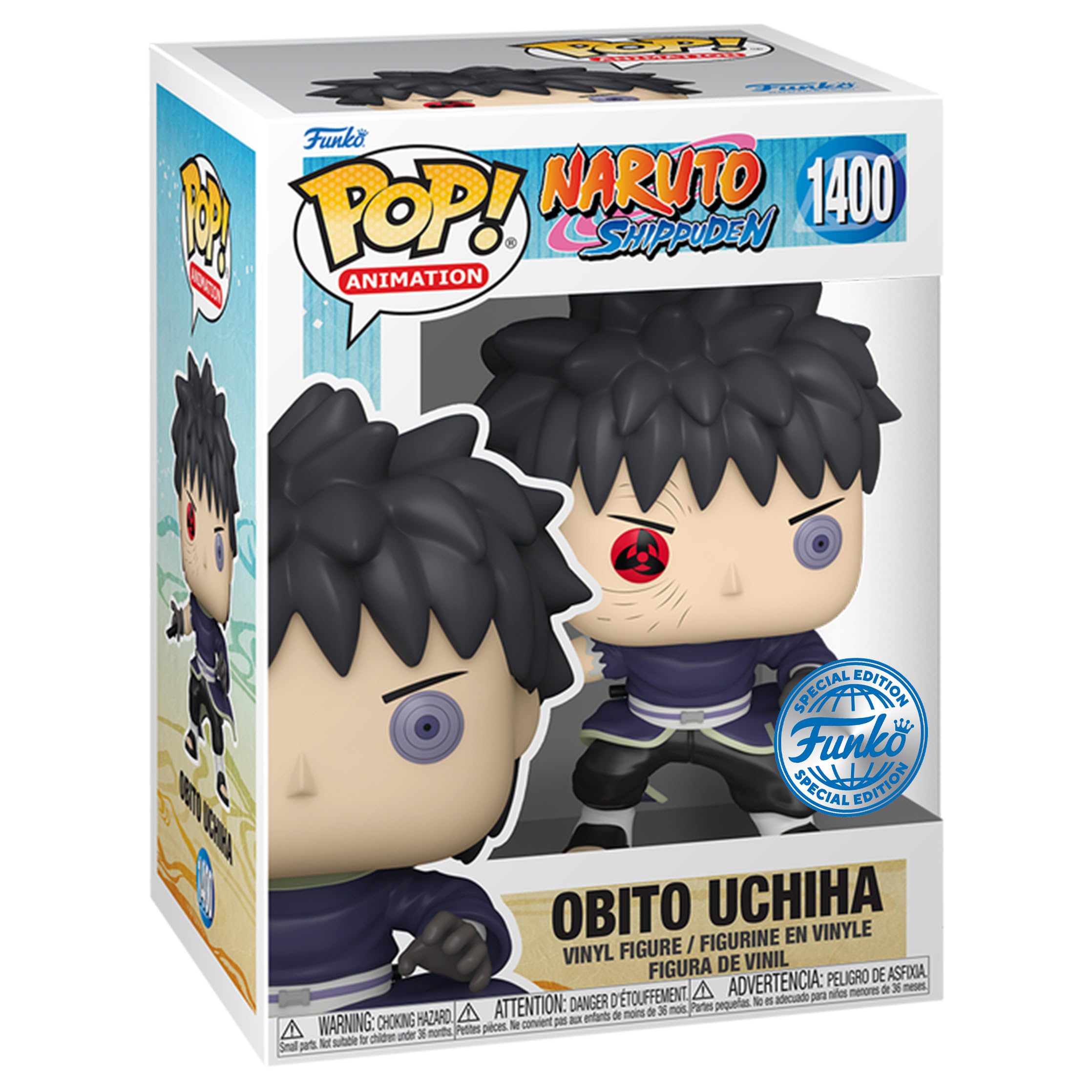 Figura Funko Pop! Animação Naruto Shippuden Obito Uchiha
