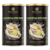 Kit 2x: Cookies &amp; Lime Whey Essential Nutrition 405g
