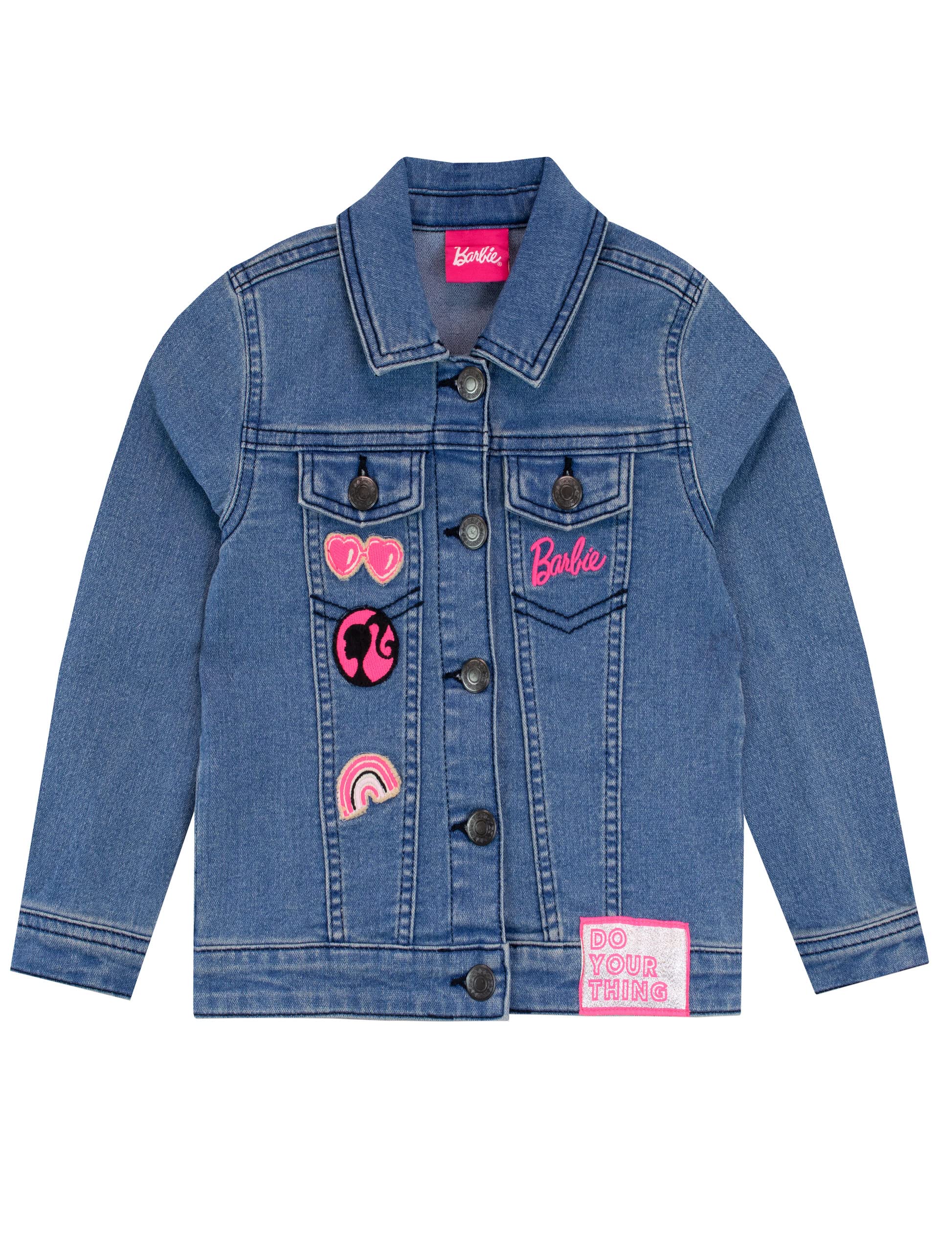 Jaqueta Jean Barbie Girls Outterwear Azul Tamanho 12