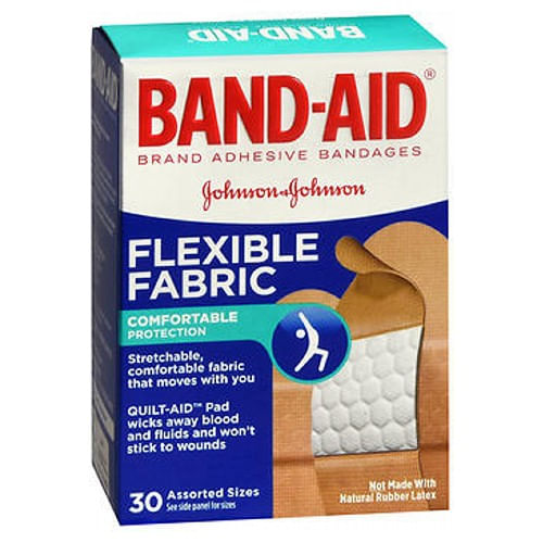Ataduras De Tecido Flexível Band-aid Sortidas 30 Cada Por Band-aid (pacote Com 4)