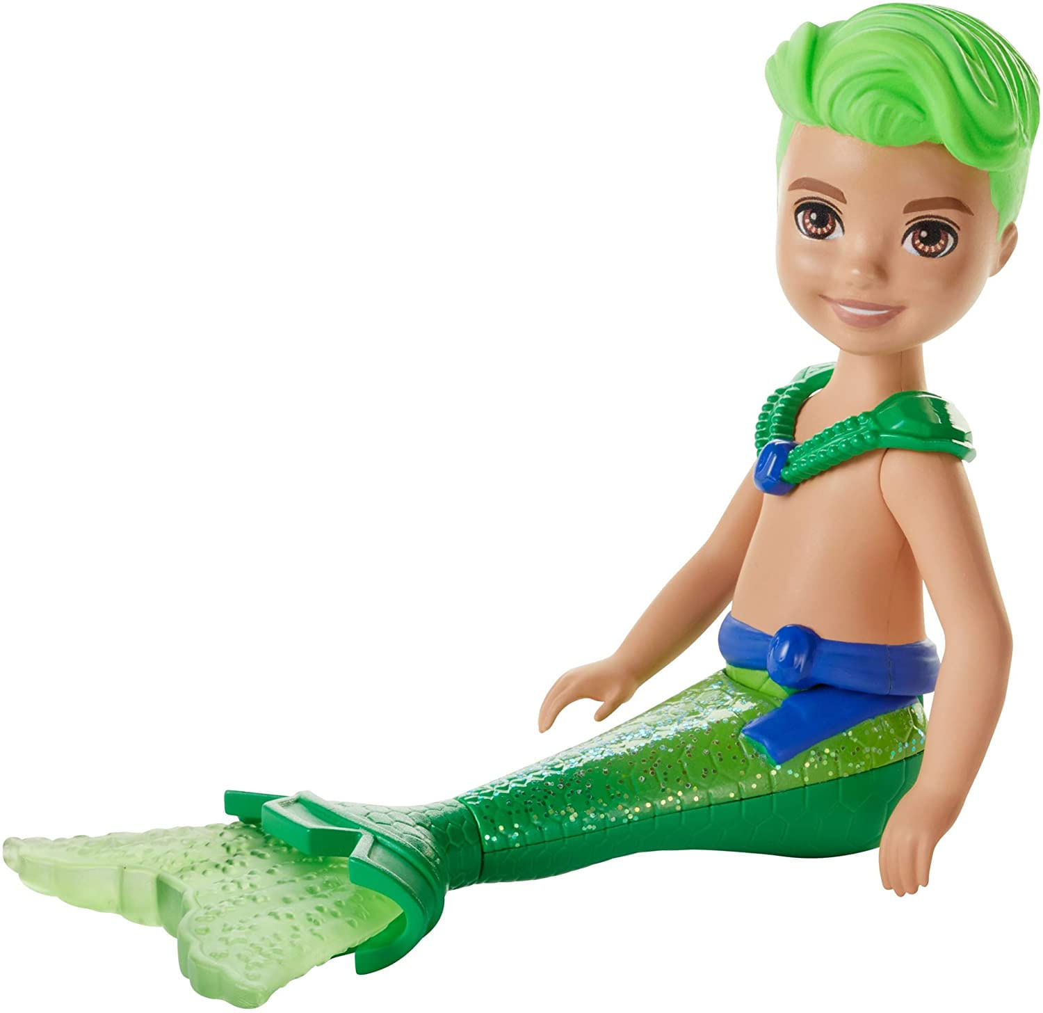 Boneca Barbie Dreamtopia Chelsea Merboy Com Cabelo E Cauda Verdes
