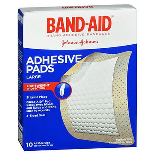 Johnson &amp; Johnson Band-aid Adesivos Ataduras Grandes 10 Cada Pela Johnson &amp; Johnson