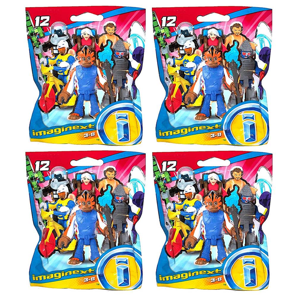 Imaginext Série 12 Surprise Bag 4-pack Figuras Colecionáveis