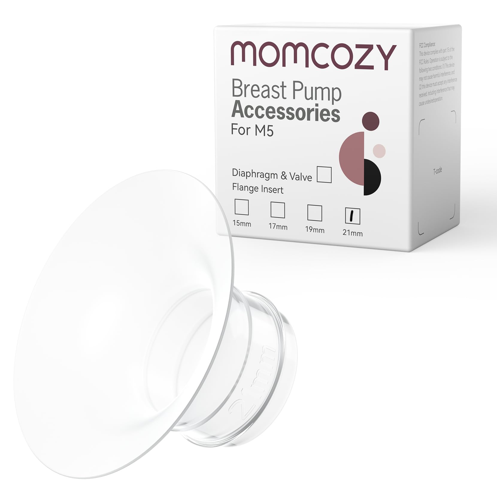 Inserção De Flange Momcozy M5 21mm Para Bomba De Mama Momcozy M5