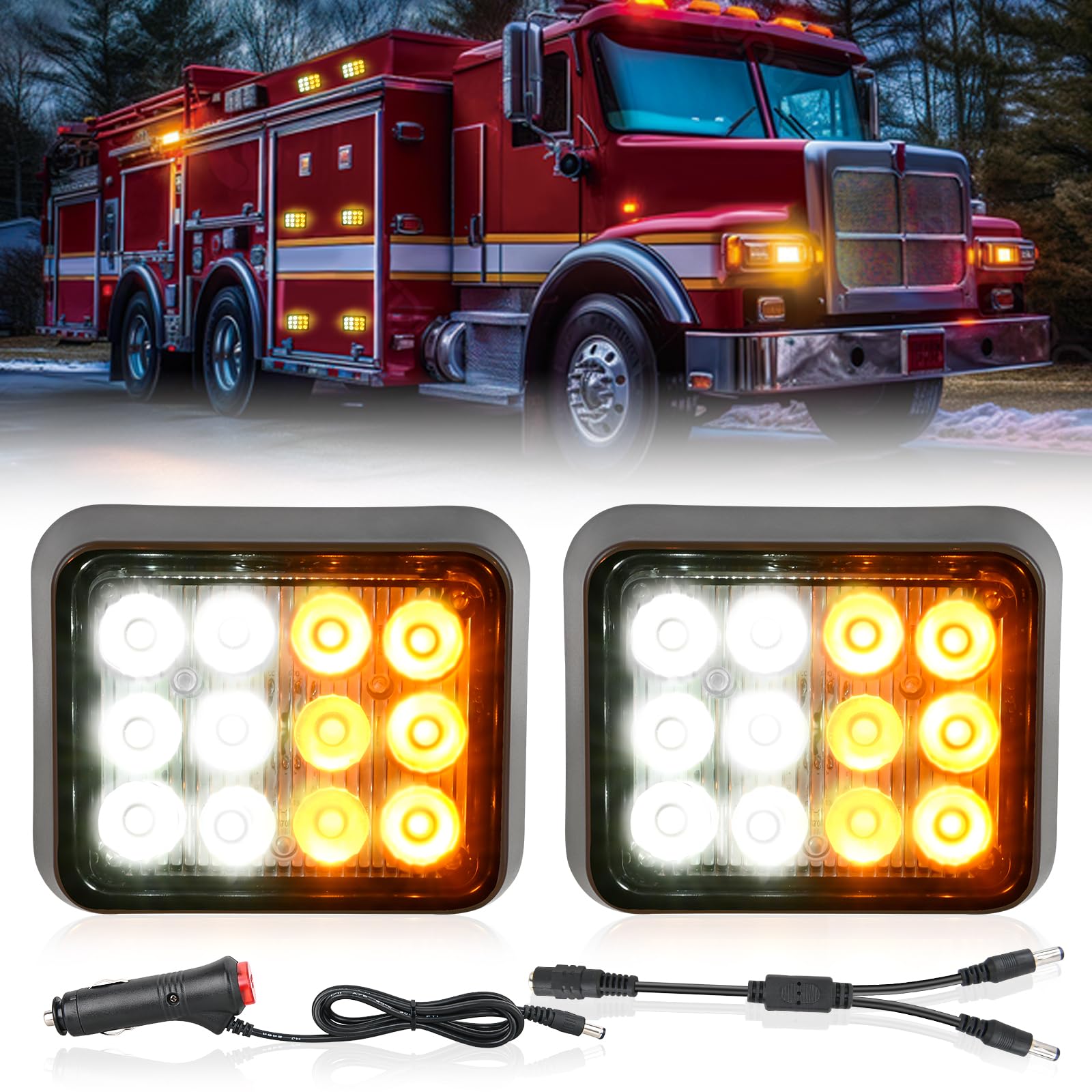 Trailer Lights Nilight 12led Magnetic Wireless 2pcs