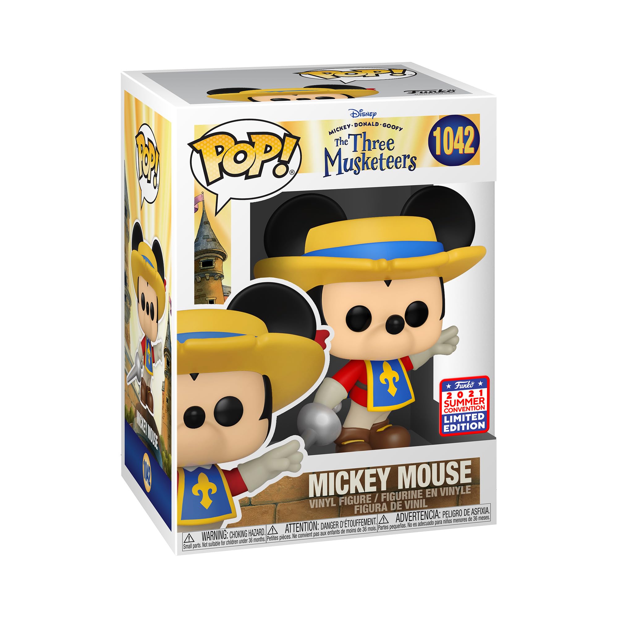 Boneco Colecionável Funko Pop! Os Três Mosqueteiros Da Disney Mickey