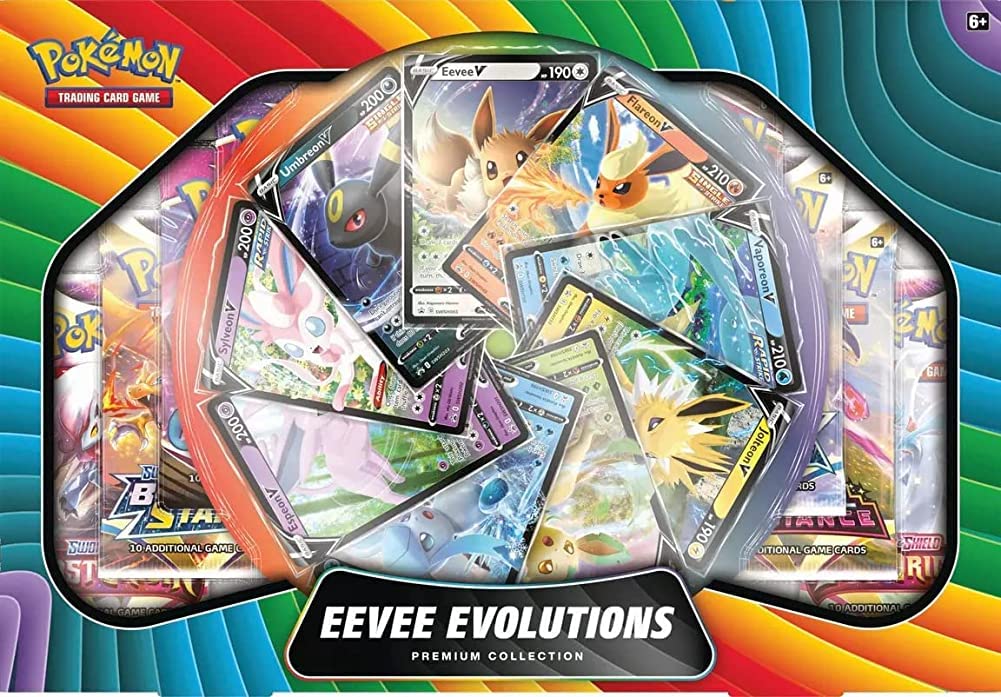 Jogo De Cartas Colecionáveis Pokémon Eevee V Premium Collection
