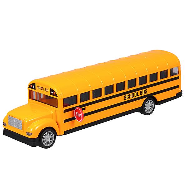 1pc School Bus Modelo Toy Alloy Pull Back Modelo Bus Toy Kids
