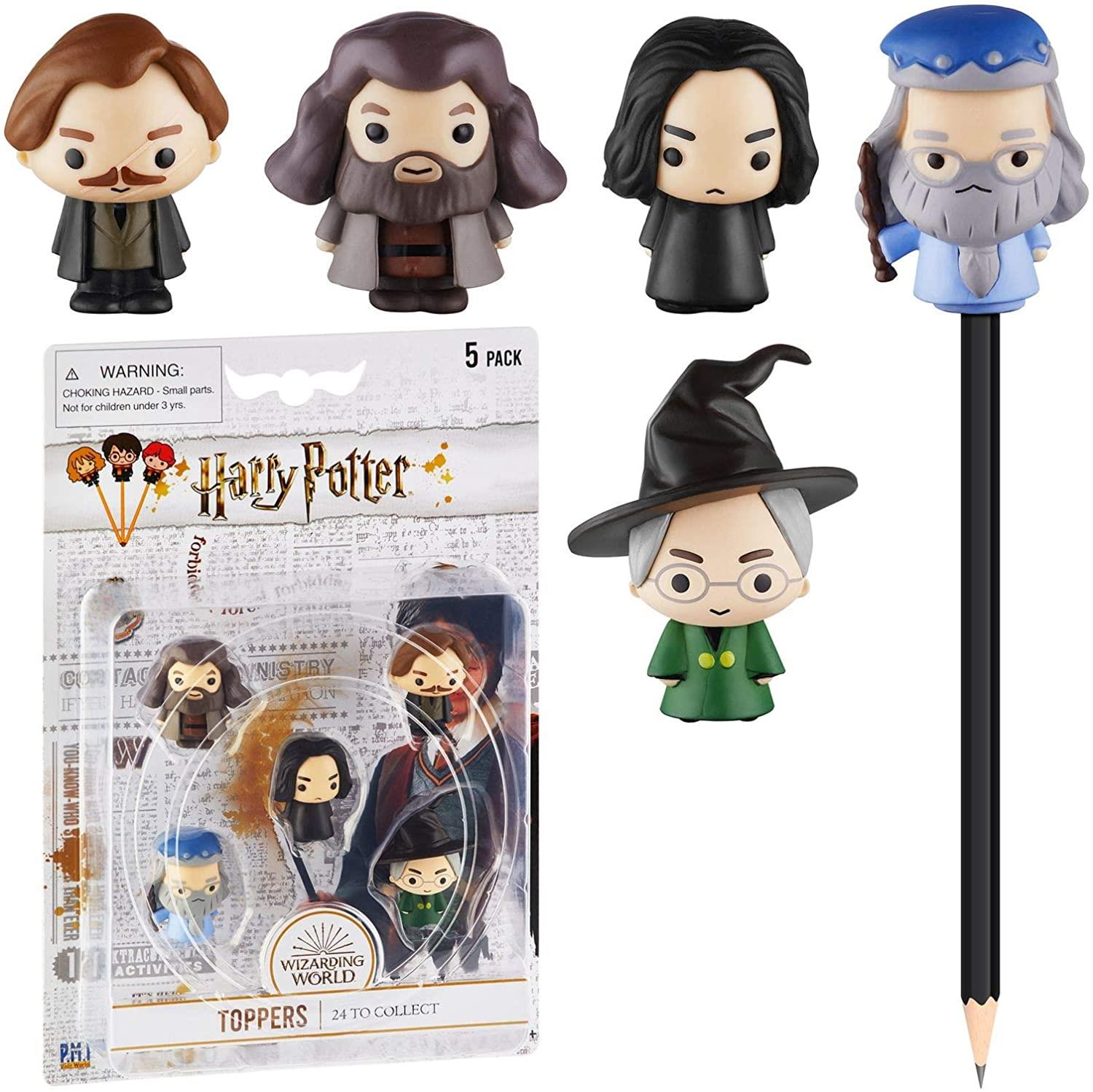 Harry Potter Lápis Toppers 5pk Rúbio Remo Severo Alvo