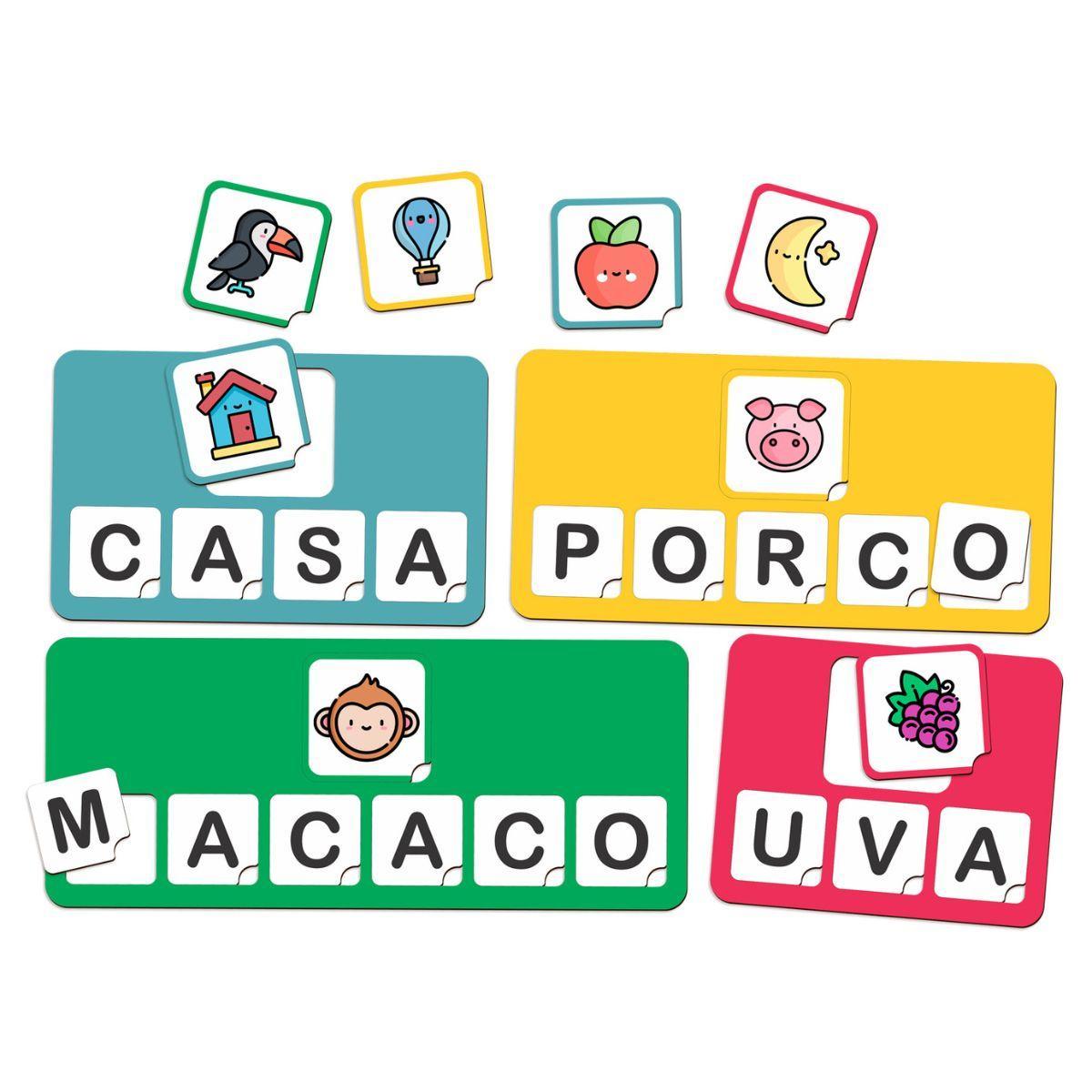Jogo De Alfabetização Formar Palavras Com Letras Do Alfabeto - Carrefour