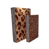 Conjunto Livro Caixa Animal Print Mart M