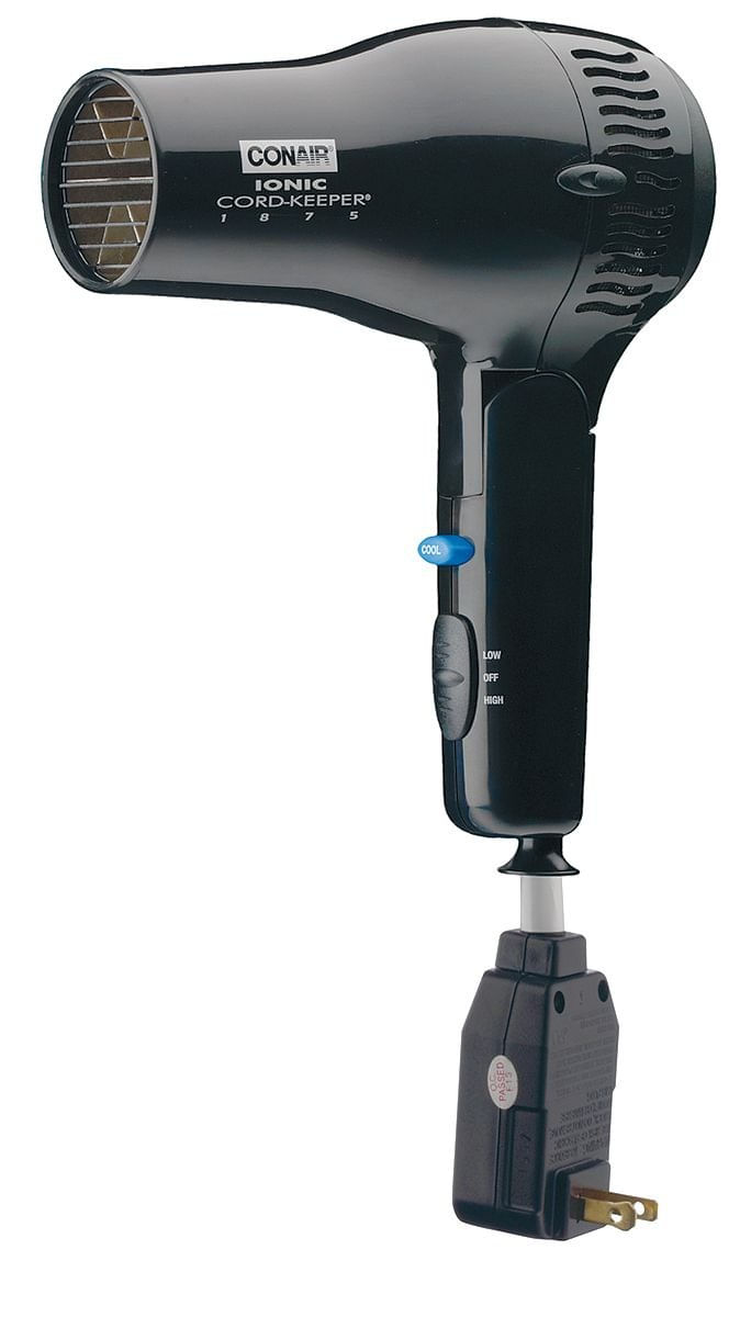 Secador De Cabelo Conair Cord Keeper 1875w Ionic Technology Black