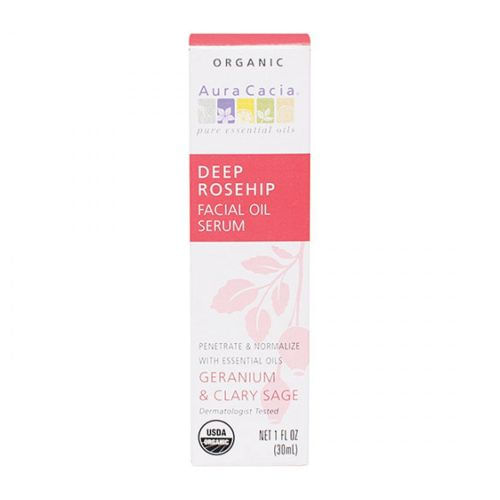 Sérum De Óleo Facial De Rosa Mosqueta Profunda 1 Onça Por Aura Cacia (pacote Com 2)