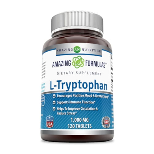 Amazing Formulas L-triptofano 120 Comprimidos Da Amazing Nutrition (pacote Com 2)