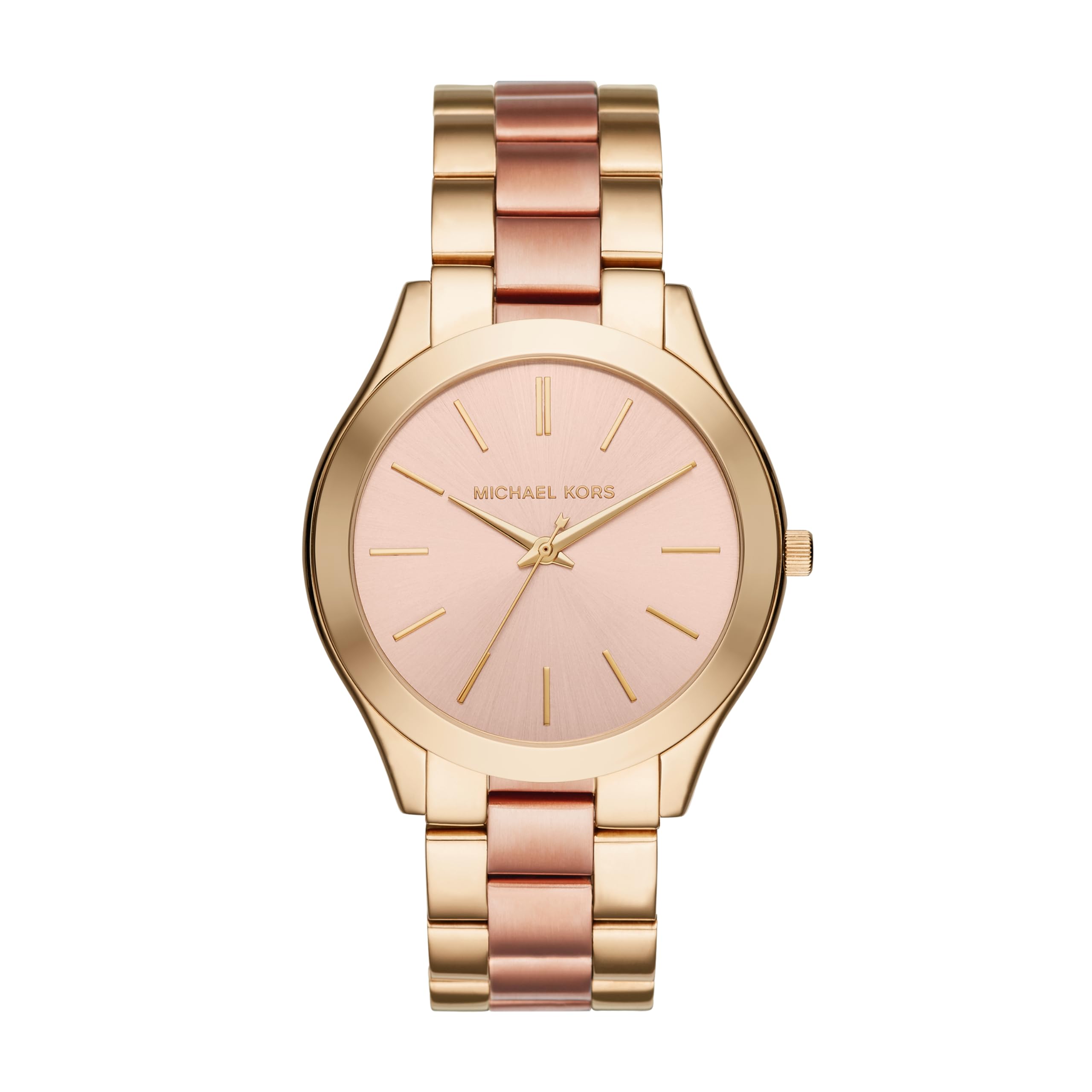 Relógio Michael Kors Slim Runway Bicolor Mk3493 Feminino 42 Mm