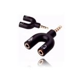 Adaptador Splitter P3 Headset Fone Microfone P2 X P3 Audio