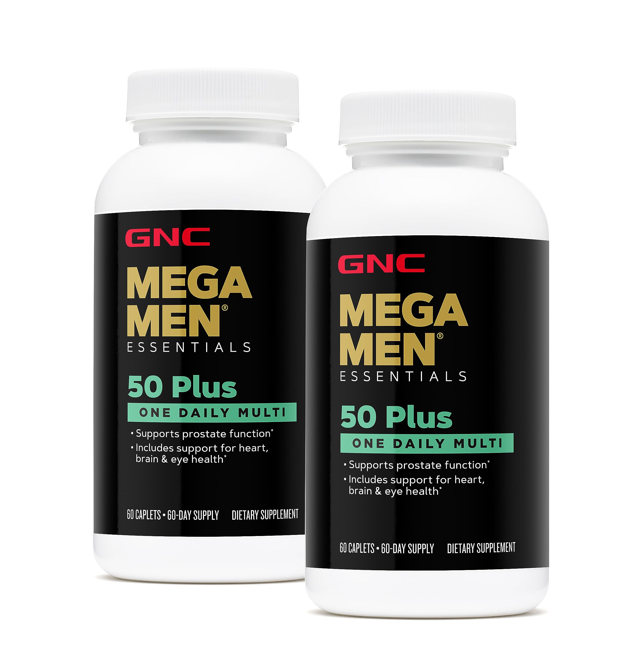 Multivitamínico Gnc Mega Men 50 Plus One Diariamente 60 Cápsulas X2