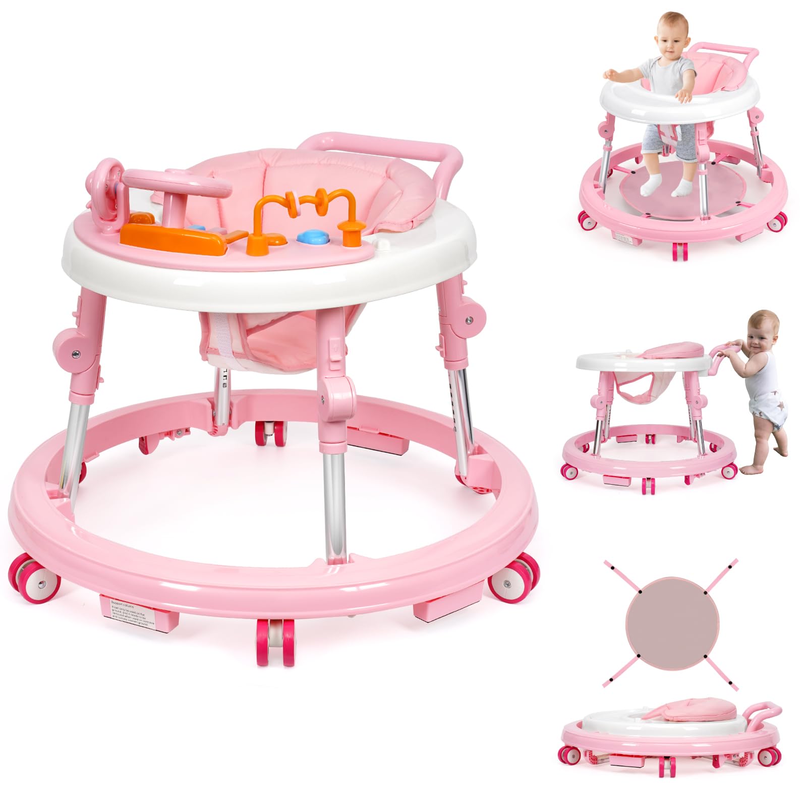 Música E Luzes Baby Walker Holybase Com 9 Alturas Ajustáveis
