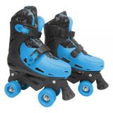 Patins Infantil Roller Ajustavel Azul 4 Rodas Tamanho G