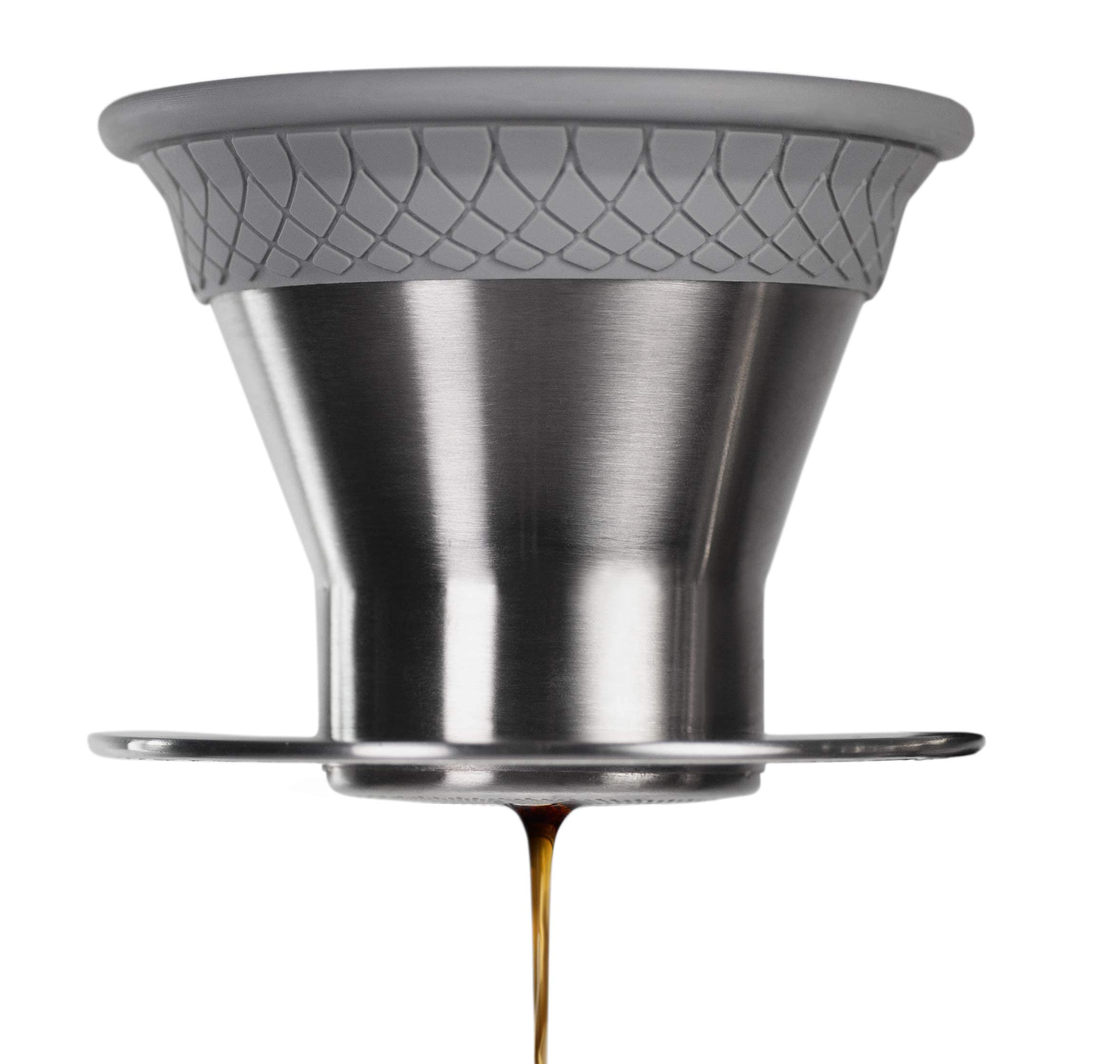 Conjunto De Cafeteira Pour Over Espro Bloom Em Aço Inoxidável