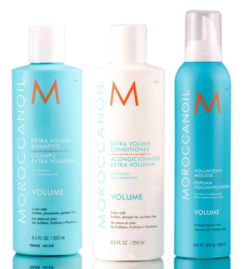 Conjunto De Shampoo, Condicionador E Mousse Moroccanoil Extra Volume