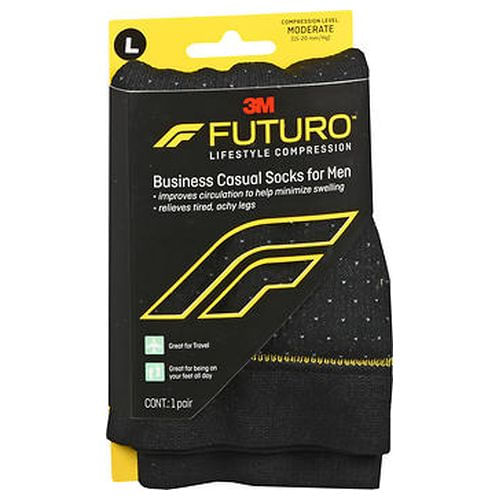 Meias Masculinas Casuais De Compressão Futuro Lifestyle Moderate 1 Cada Da Futuro (pacote Com 4)